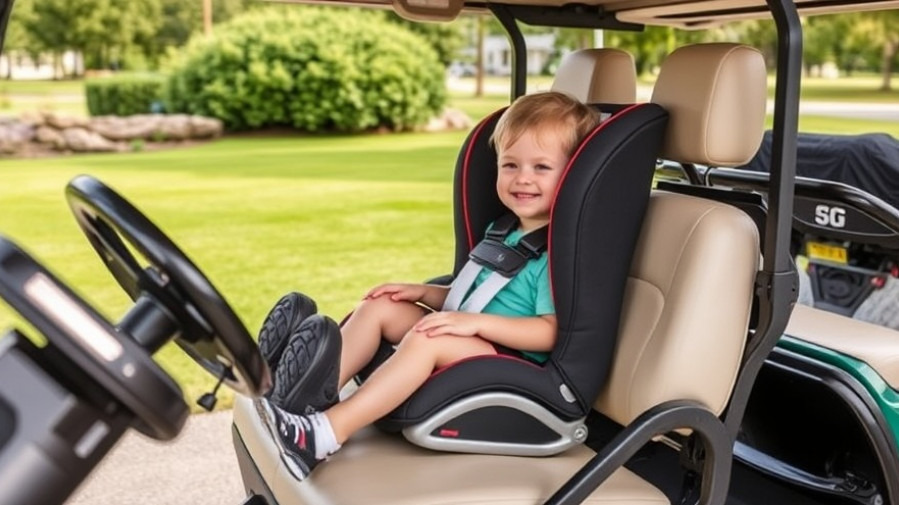 Child safety in golf carts: explore guidelines for secure child restraints.