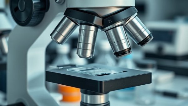 Close-up of a microscope focusing on a slide, homeschool tools for teens.