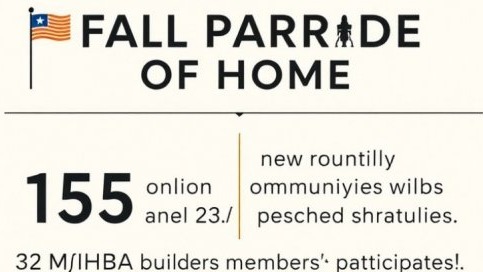 MHBA 2025 Q3 activities: Fall Parade of Homes graphic with stats.