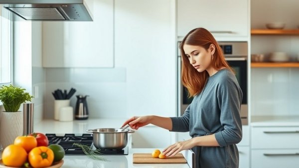 Modern kitchen alternative to open-plan kitchens.