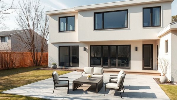 Spring home maintenance checklist for modern house.