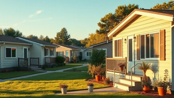 Cozy prefab home in tranquil suburban neighborhood, alternatives to manufactured homes.
