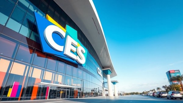 CES 2026 Innovations at modern convention center with CES logo