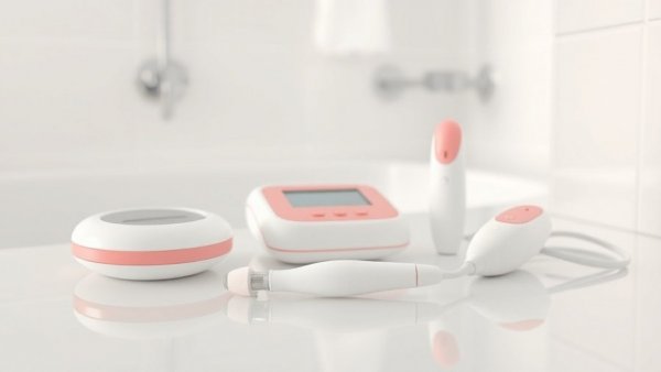 Modern microcurrent devices in bathroom, exploring 'Do Microcurrent Devices Actually Work'.