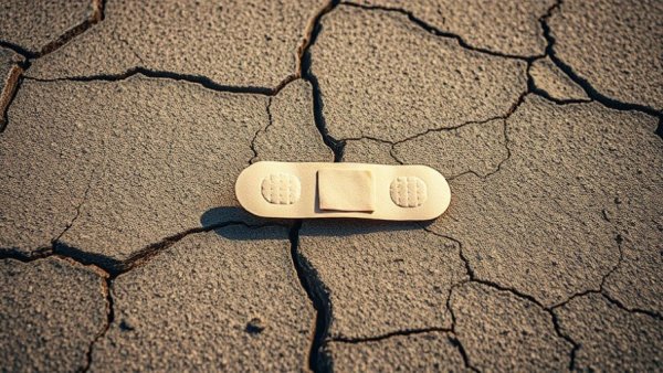 Cracked pavement with quote on effective meeting strategies.