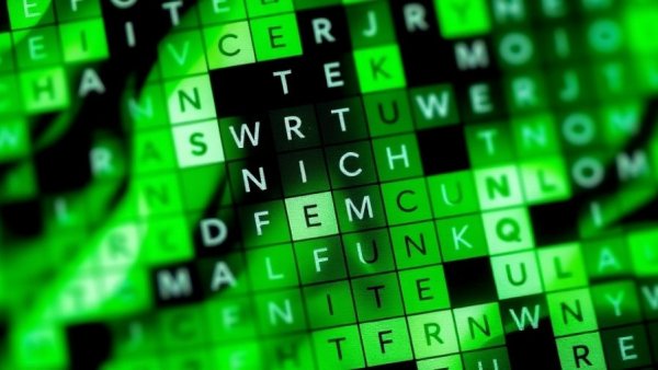 NYT Mini Crossword Answers displayed on a digital screen with vibrant background.