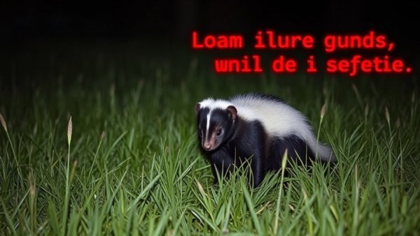 Skunk photo with text on obnoxious leaders' tactics in a field.