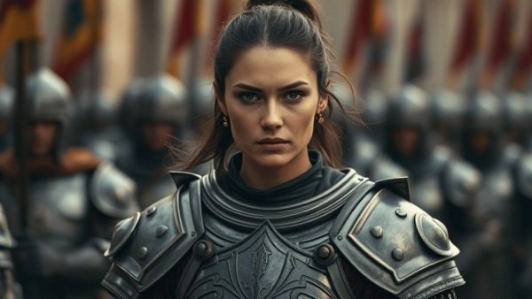 Determined woman in armor among soldiers, Best Shows on Prime Video.
