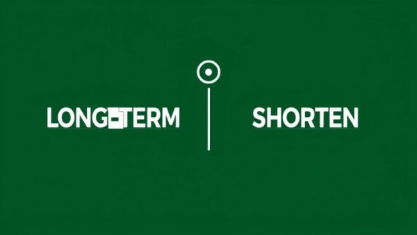 Minimalist design illustrating how to connect long-term and short-term goals.