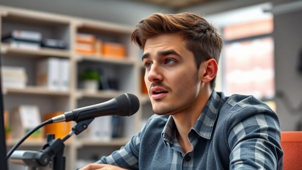 No-Code AI Agents for Business Owners: Young man discussing.