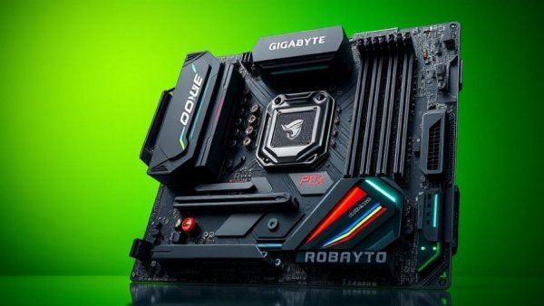 GIGABYTE X870E AORUS ELITE X3D motherboard with box.