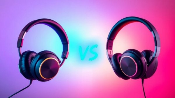 AirPods Max 2 upgrade comparison with vibrant colors and vs symbol.