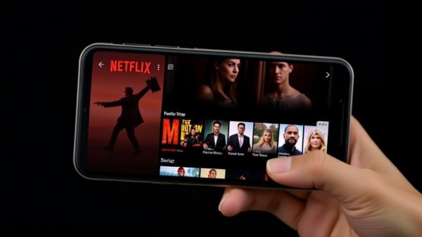 Netflix app showcasing vertical video feature on smartphone.