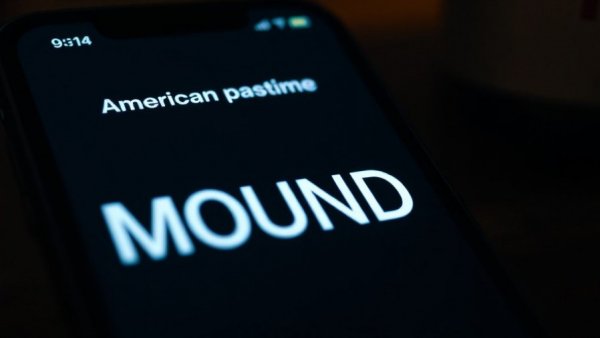 Close-up of smartphone with NYT Strands puzzle hints and theme.