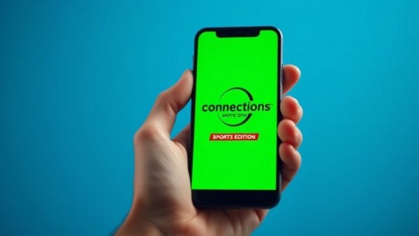 Smartphone with Connections: Sports Edition app open, NYT Connections Sports Edition hints.