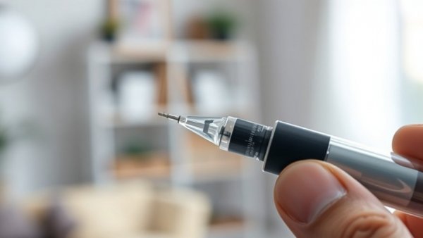 Close-up of injection pen highlighting GLP-1 drugs benefits