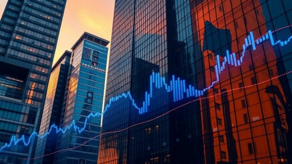 Financial graph on skyscrapers symbolizing Frontier Group Holdings earnings.