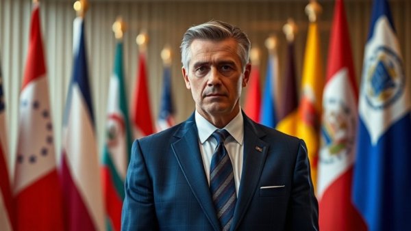 Marco Rubio absence at Munich Conference symbolic image with flags.