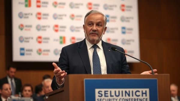 Speaker at Munich Security Conference discussing US commitment to transatlantic alliance.