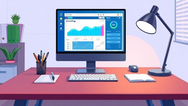 Effective accounting software interface on a modern desk.