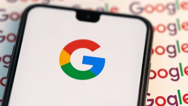 Is Alphabet Stock a Buy? Google logo smartphone close-up.