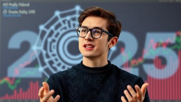 Collage on understanding market corrections with AI and public figure in focus.