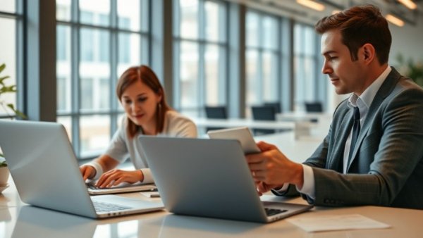 Business meeting discussing Bounded Imperfection Liquidity Bridge Strategy in modern office.