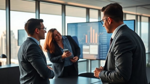 Team meeting discussing volatility premium in capital allocation.