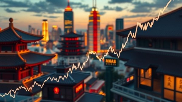 Graph depicting Taiwan interest rate hike with vibrant lines.