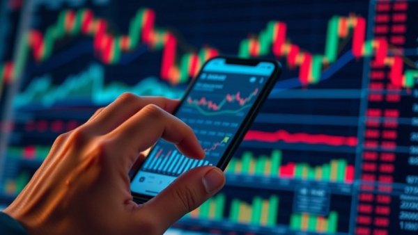 Close-up of crypto perpetual futures trading on smartphone.