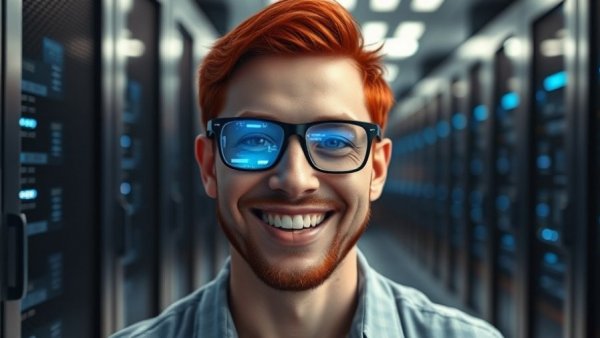 Plain Bayigle AI on YouTube, smiling man with cybernetic background.