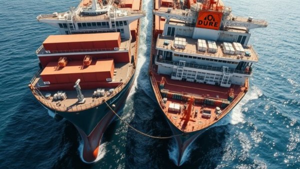 Knot Offshore Partners LP investment opportunity visualized with two cargo ships.