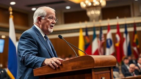 US-Iran Relations Business Impact speech by senior male speaker.