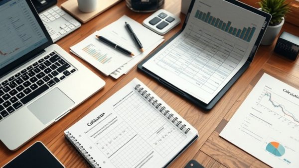 Small business growth strategy documents on wooden desk