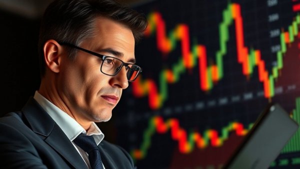 POET Technologies Stock Surging: Business professional analyzing stock data on smartphone.