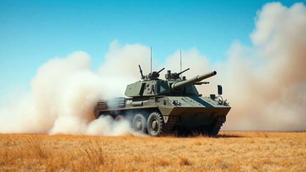 Military exercise with smoke and vehicle, related to reduce U.S. troops in Germany.
