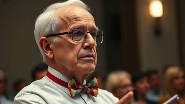 Older man speaking thoughtfully about AI Job Apocalypse.