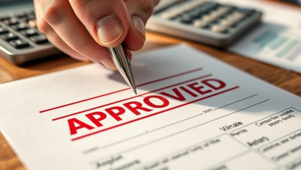 Close-up of approved loan form and pen representing emergency business loans.