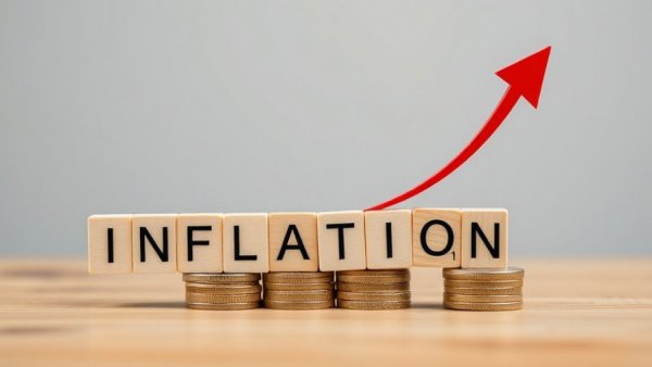 Investing in Berkshire Hathaway concept with inflation blocks.