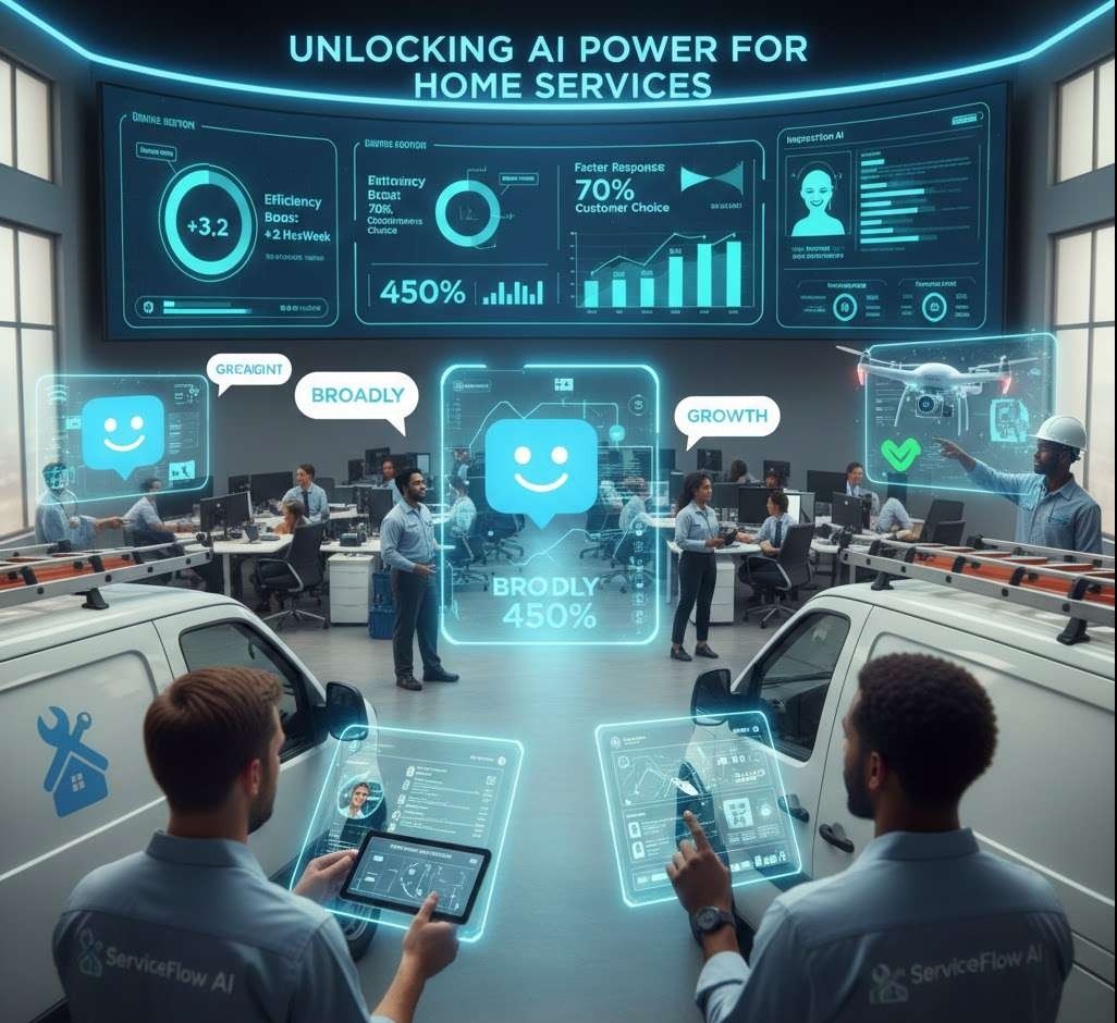 AI-powered system managing home service inquiries