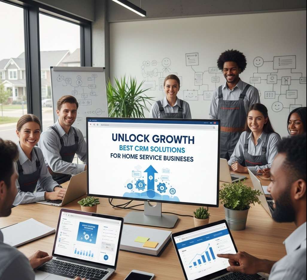 Best CRM for Home Service Businesses interface display.