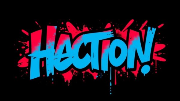 Protest against ICE graffiti art with bold colors and text.