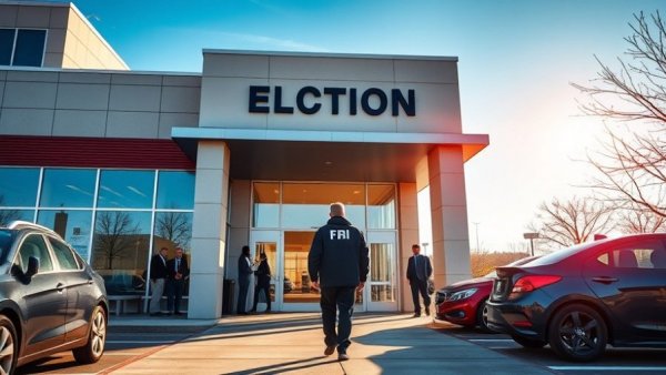 Election office with security presence in focus, Trump calls for federal control of elections.