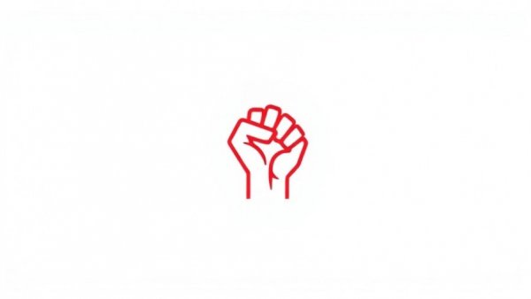 Red clenched fist icon symbolizing unity, GOP filibuster SAVE Act.