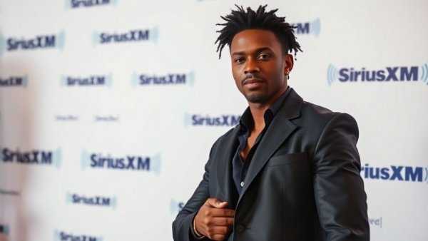 Individual at SiriusXM event showcasing confident style; Mel B sexuality and LGBTQ advocacy.