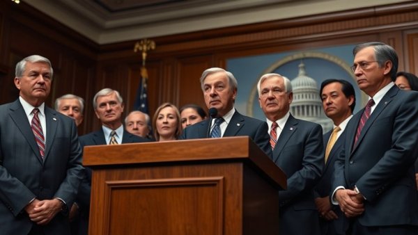 Democrats may flip the Senate in 2026, senators at press conference.