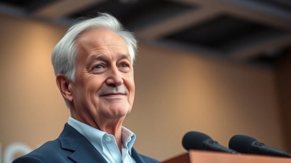 Democrats Flip GOP Midterm Seats: Man at press conference.