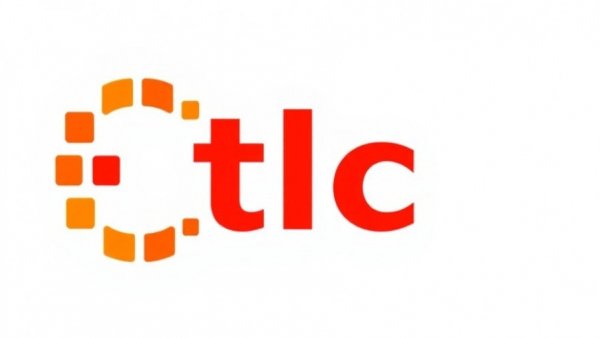 TLC logo with circular gradient design.