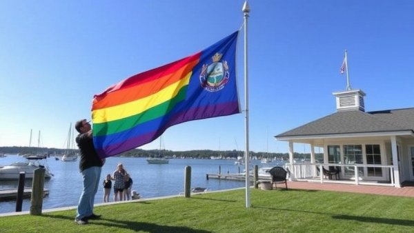  Mercer County Pride Flag Raising 2025 at Mercer County Park Marina & Boathouse in West Windsor Township NJ 