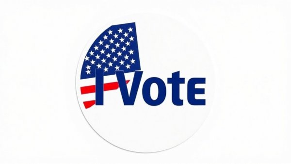 Simple 'I Voted' sticker with American flag for no kings political movement.
